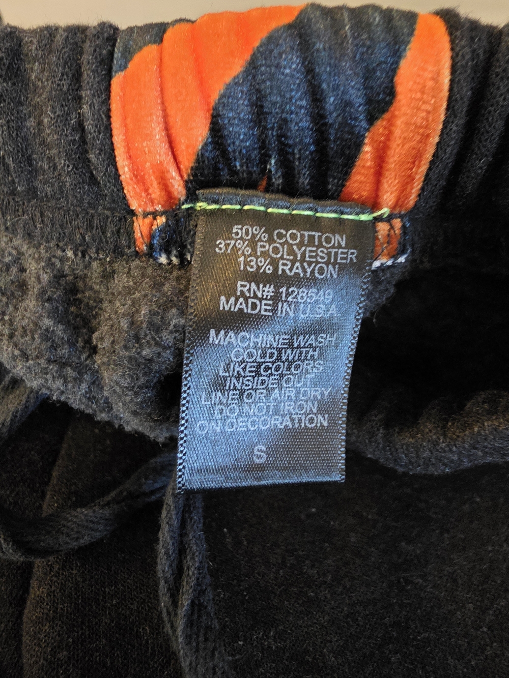 Aviator Nation AV Jogger Set with Orange Tiger-Stripe Velvet Trim - Picture 12 of 16